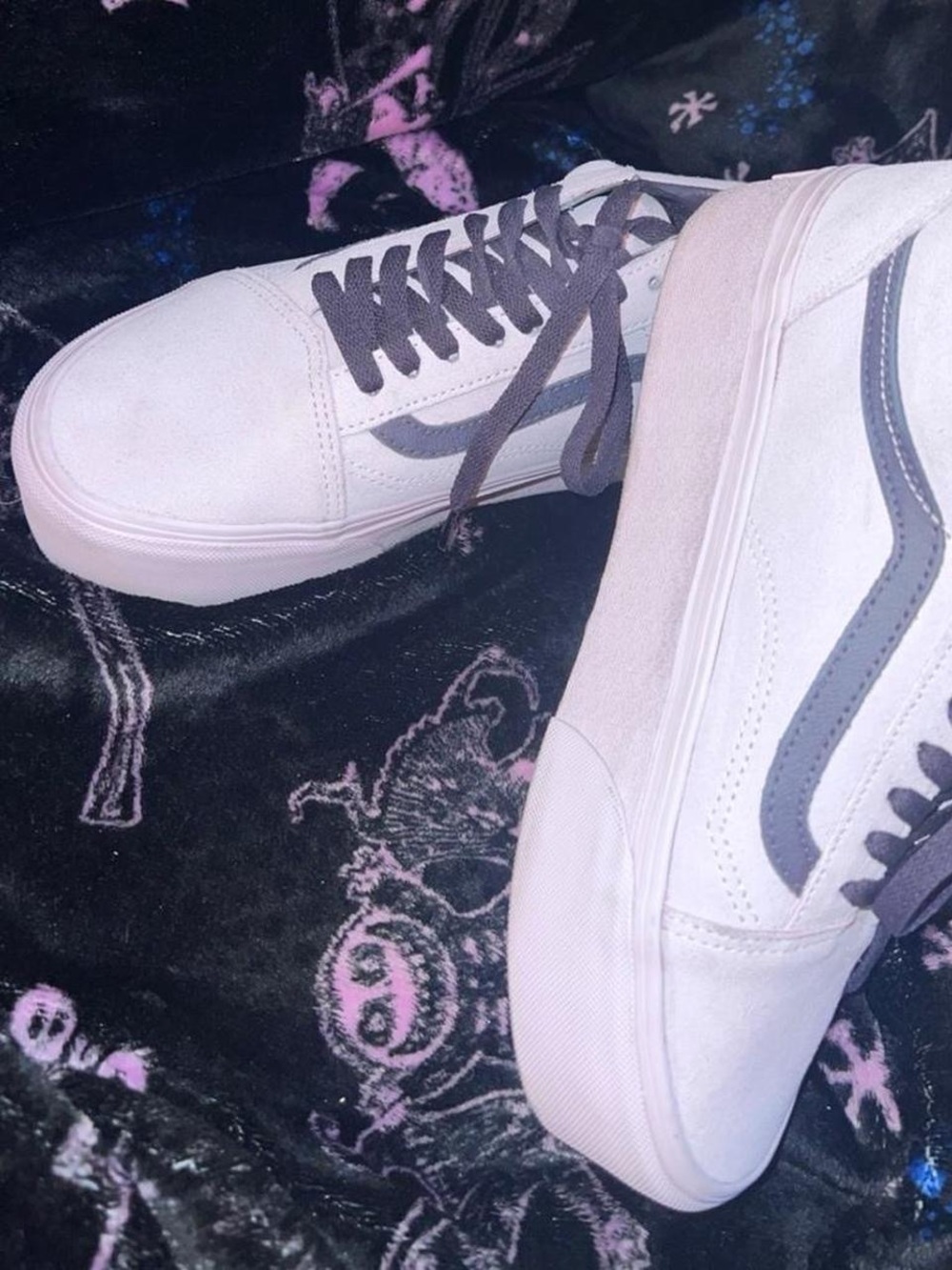 Vans Platform Old Skool with Violet Side Stripe - Picture 3 of 5